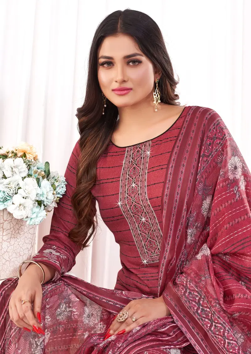 Vandana F Zara Karachi Vol 2 Cotton Dress Material Catalog
